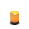 4'' x6'' Outdoor Solar LED Wavy Candle