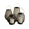 "NIO" Metal Lantern with Battery LED Candle
