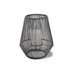 "Rocklam" Iron-Rattan Lantern with Battery LED Candle ，Small