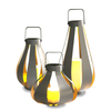 Solar “Pears Shaped” Metal Lantern ，Medium