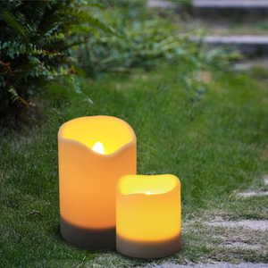 3''x5'' Outdoor Solar Wavy LED Candle