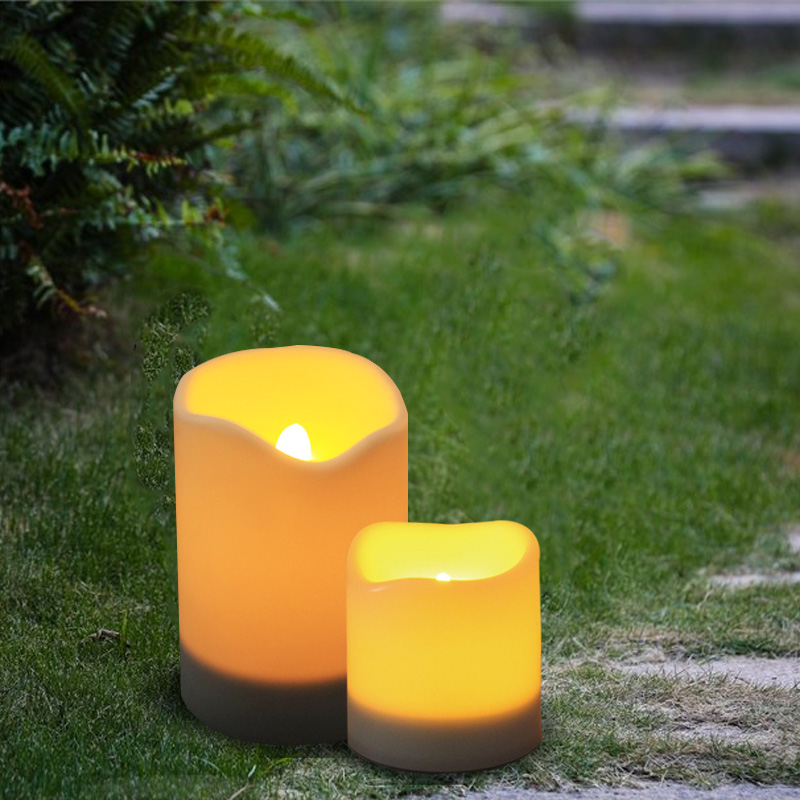 3''x5'' Outdoor Solar Wavy LED Candle