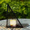 "Sambay" Solar Lantern with Solar LED Candle ，Large
