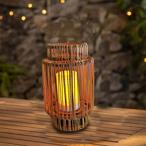 Solar Rattan Lantern “BANGKA”，Small