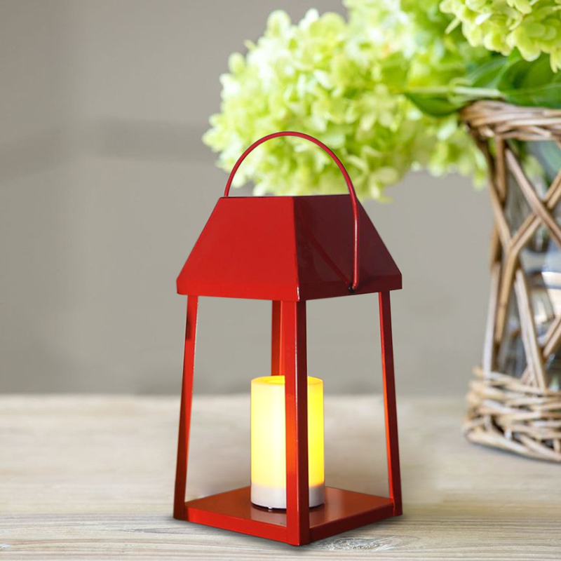 Red Outdoor Lantern，Small