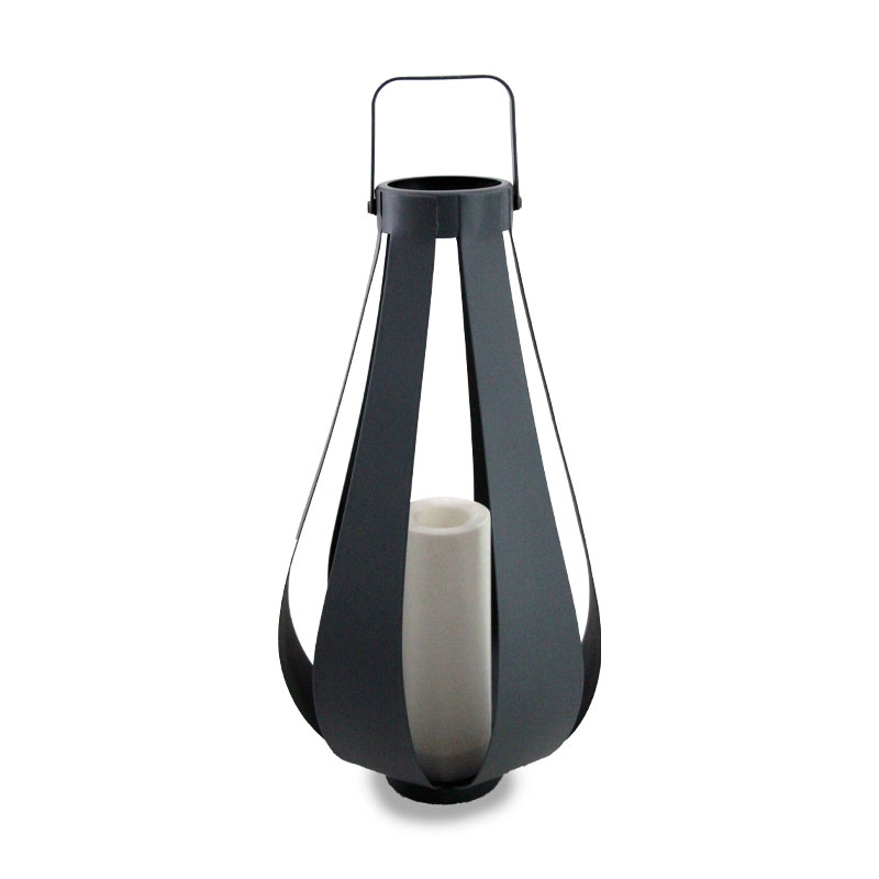 Solar “Pears Shaped” Metal Lantern ，Large