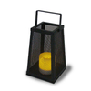 "CLOVIS" Metal Lantern with Battery LED Candle ，Large