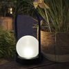 ''Clara'' iron-Glass Lantern with Battery LED Candle