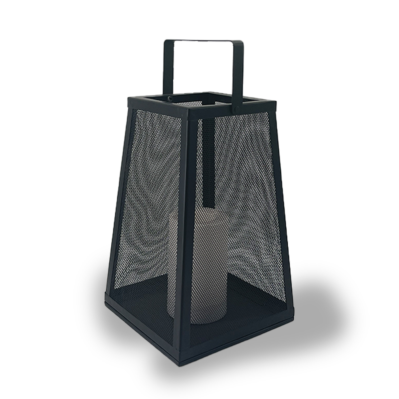 Meduim "CLOVIS" Metal Lantern with Battery LED Candle HK729JB24