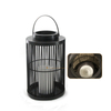 "Stockton" Rattan Lantern with Battery LED Candle ，Large
